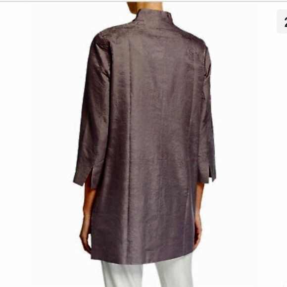 Eileen Fisher Linen & Silk Tunic Gray Women’s Size: Medium - Picture 9 of 9